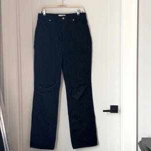 Black free people jeans. High wasted. Never worn.